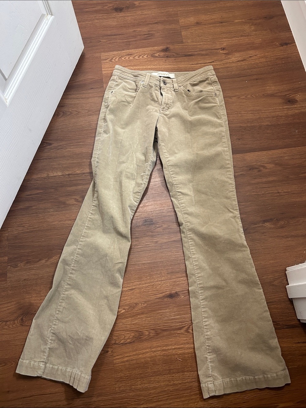 Mavi Women’s Wide Leg Corduroy Jeans in Beige